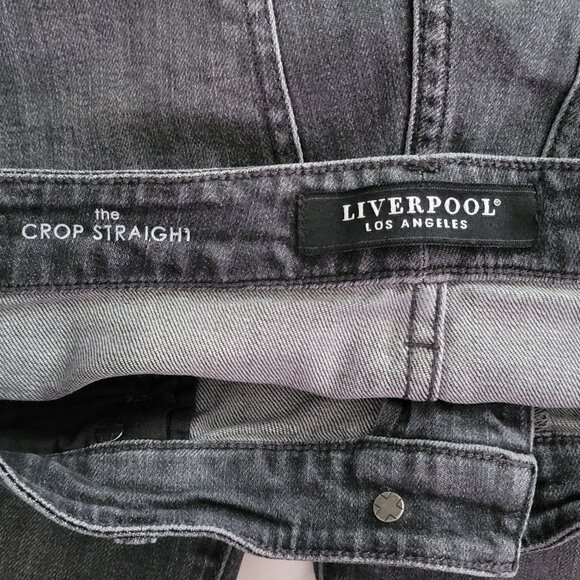 Liverpool Crop Straight Leg Jeans - Size 6 - Picture 4 of 5
